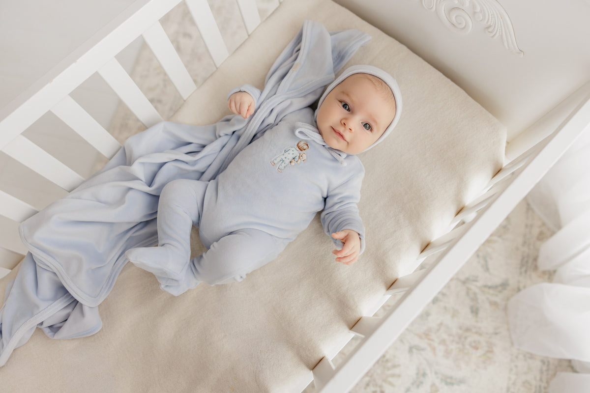 Doll Blanket - Soft Blue