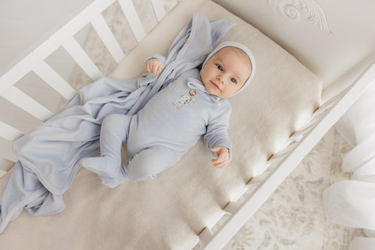 Doll Blanket - Soft Blue