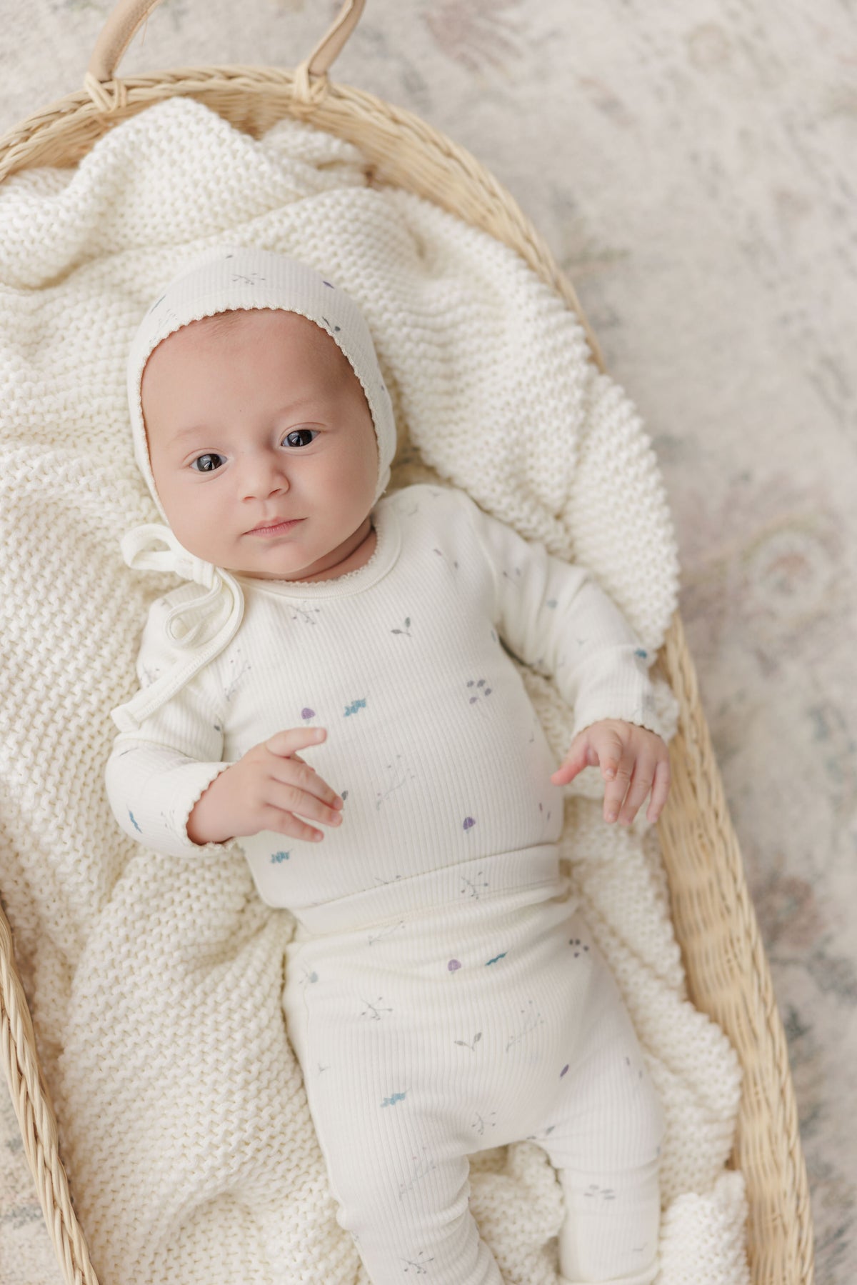 Ribbed Woodland Onesie & Leggings Set - Slate