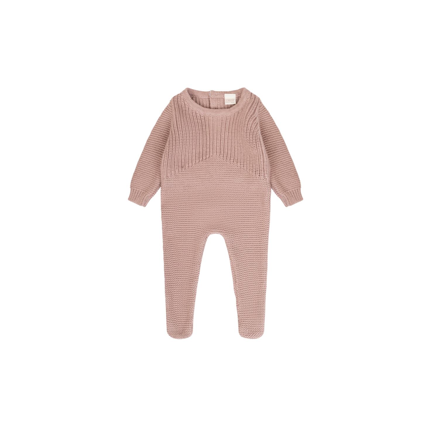 Dressed Knit Footie – Mauve