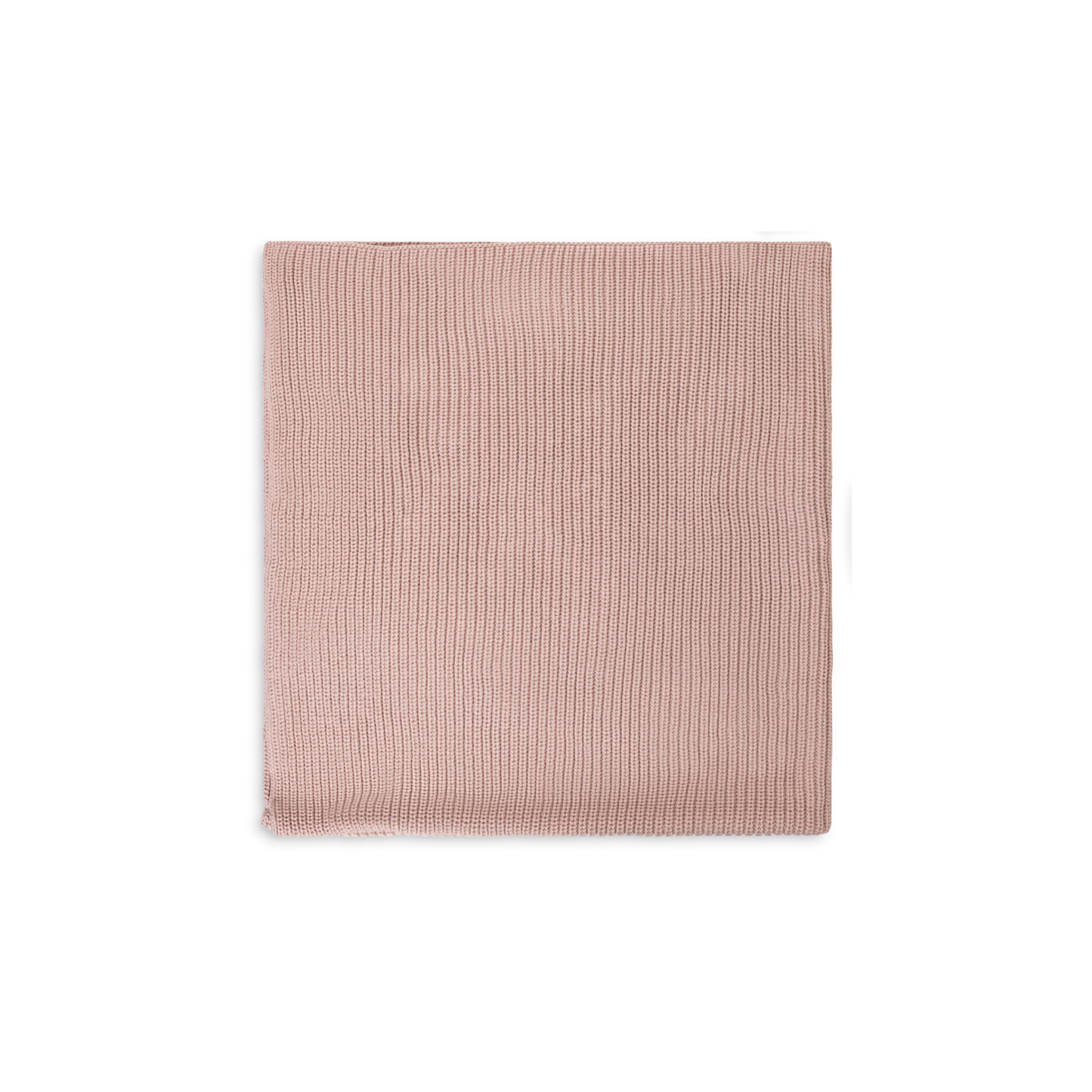 Ribbed Knit Blanket – Mauve