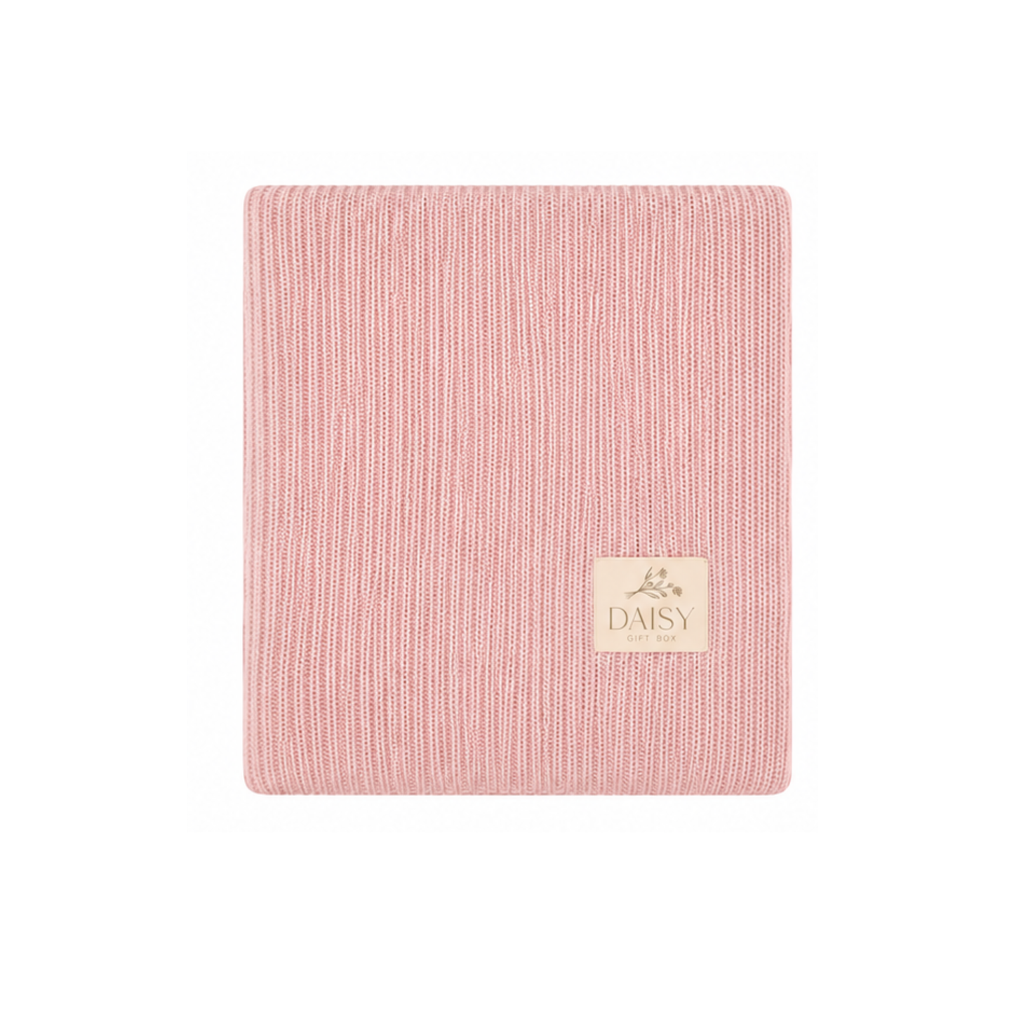 Embossed Knit Blanket - Rose