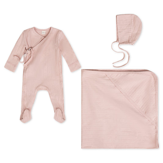 Pointelle - Blush - Layette Set (3 Piece)