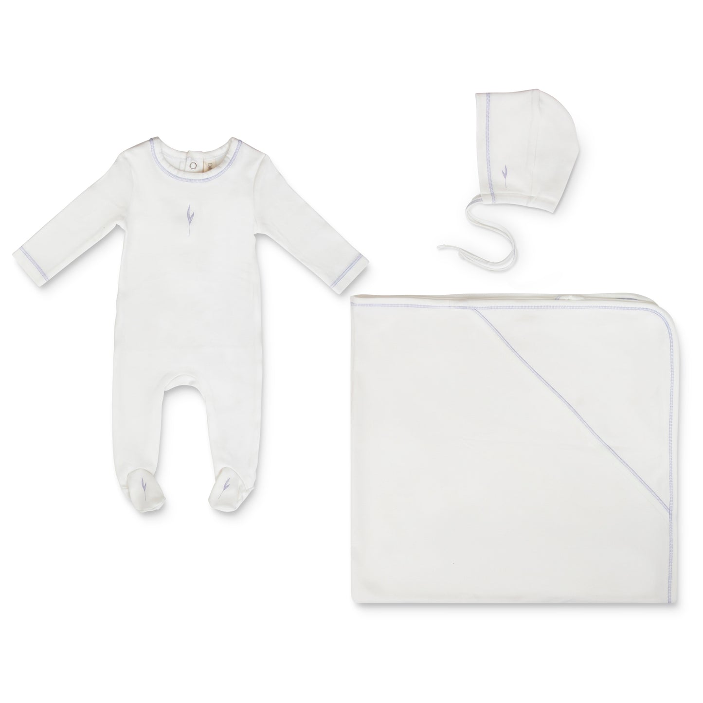 Petal & Leaf Layette Set - Vintage Wildflower