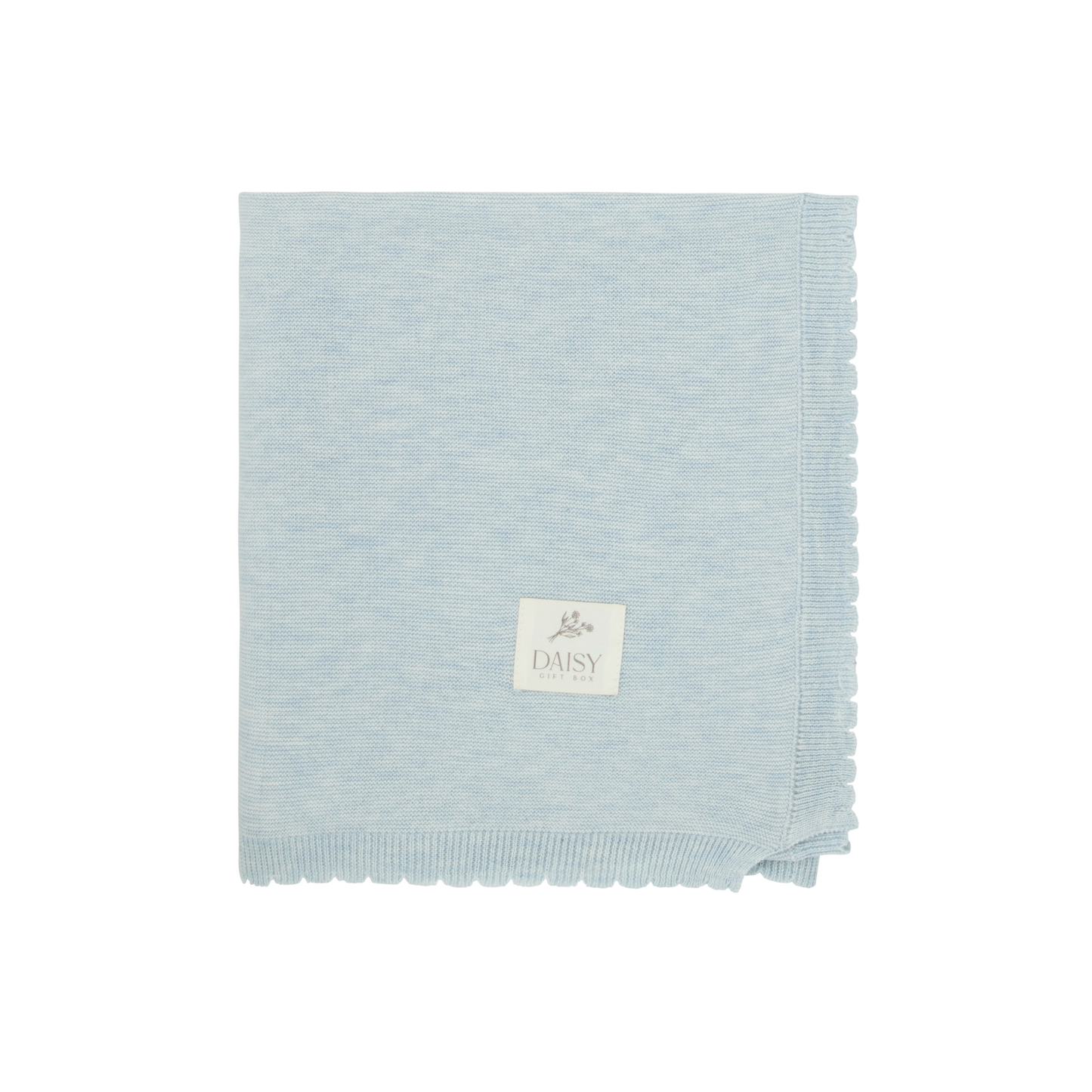 Scalloped Knit Layette Set - Celeste