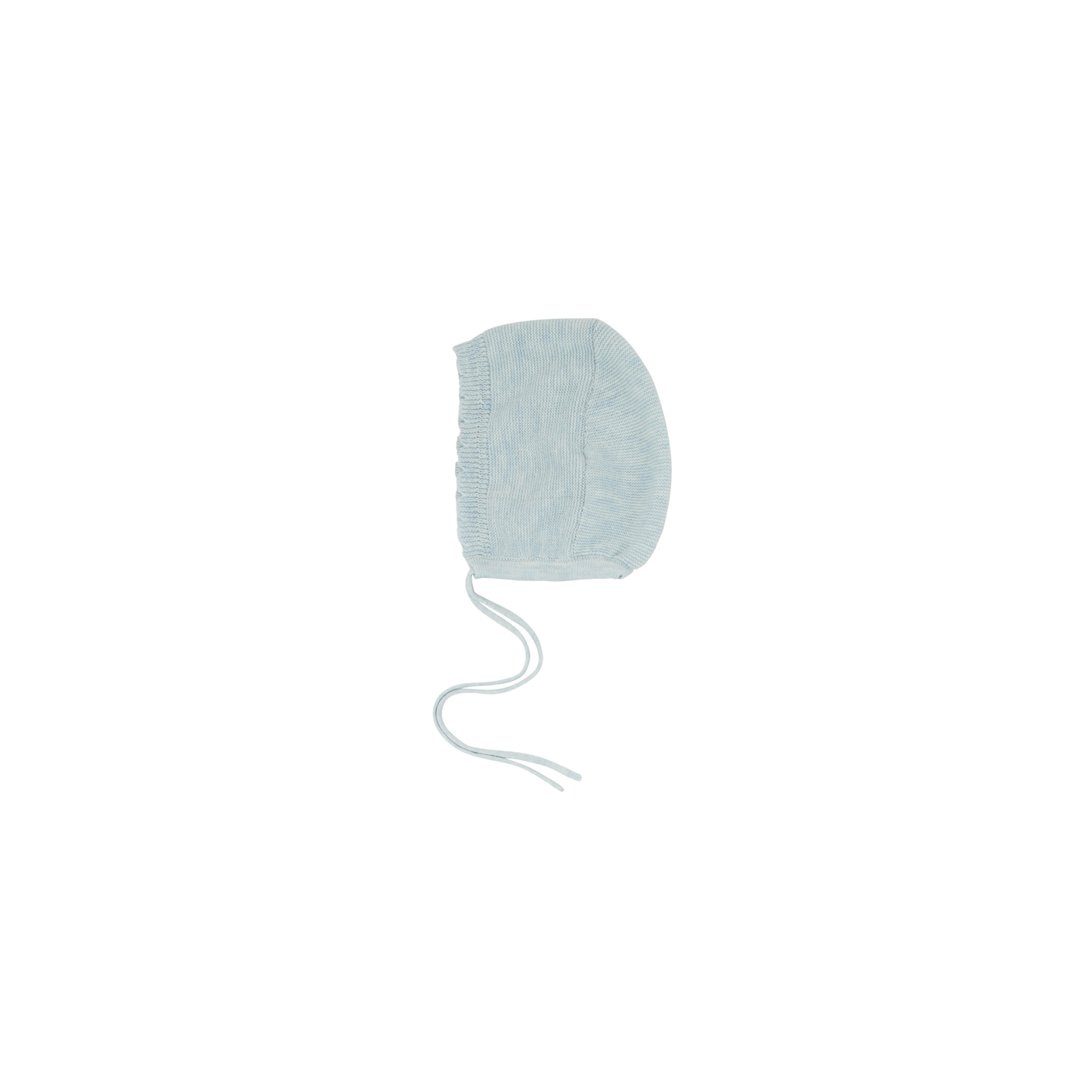 Scalloped Knit Bonnet - Celeste