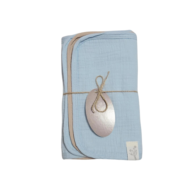 3 piece Absorbent Burp cloth set