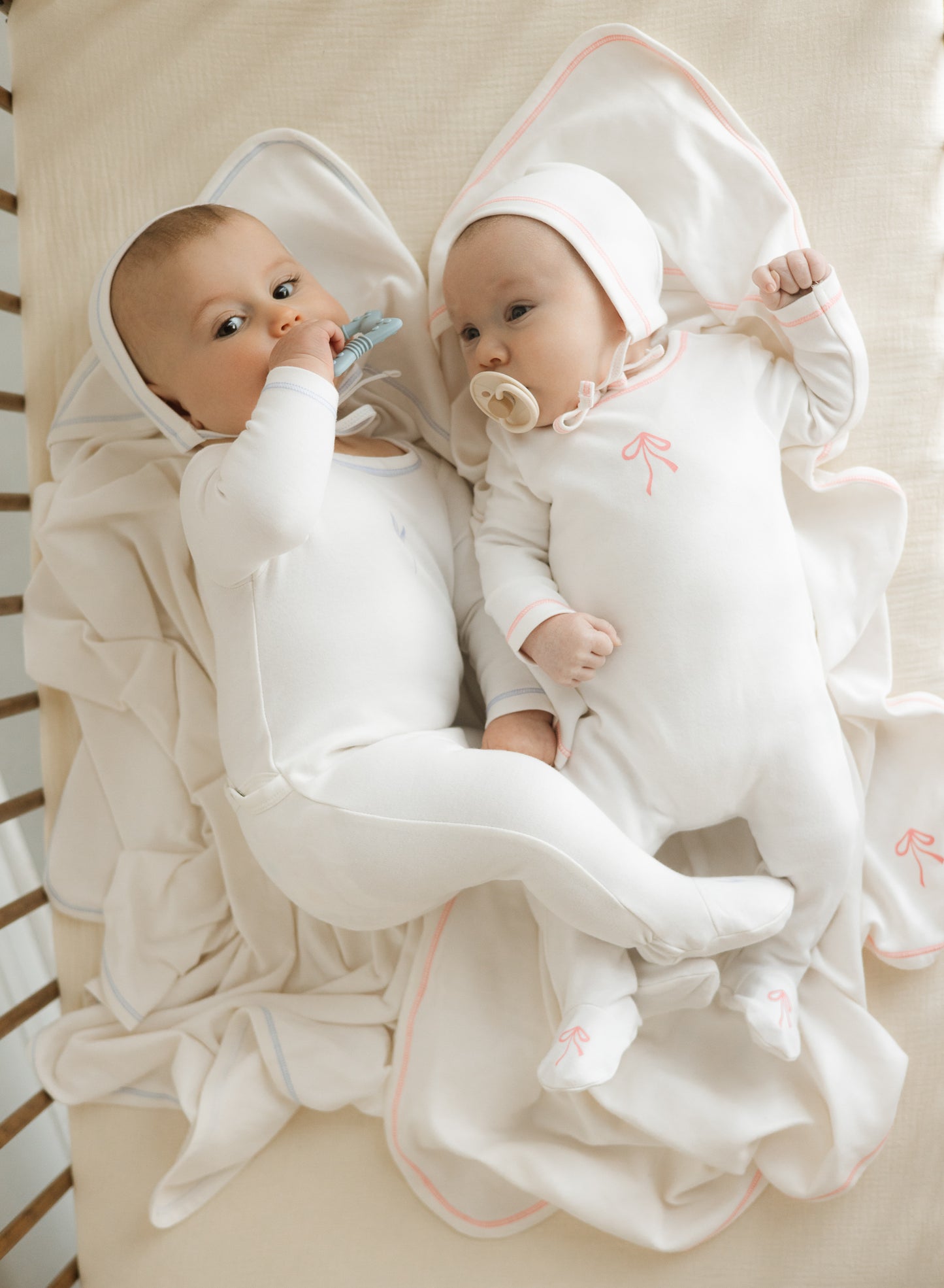 Petal & Leaf Footie Set - Vintage Wildflower