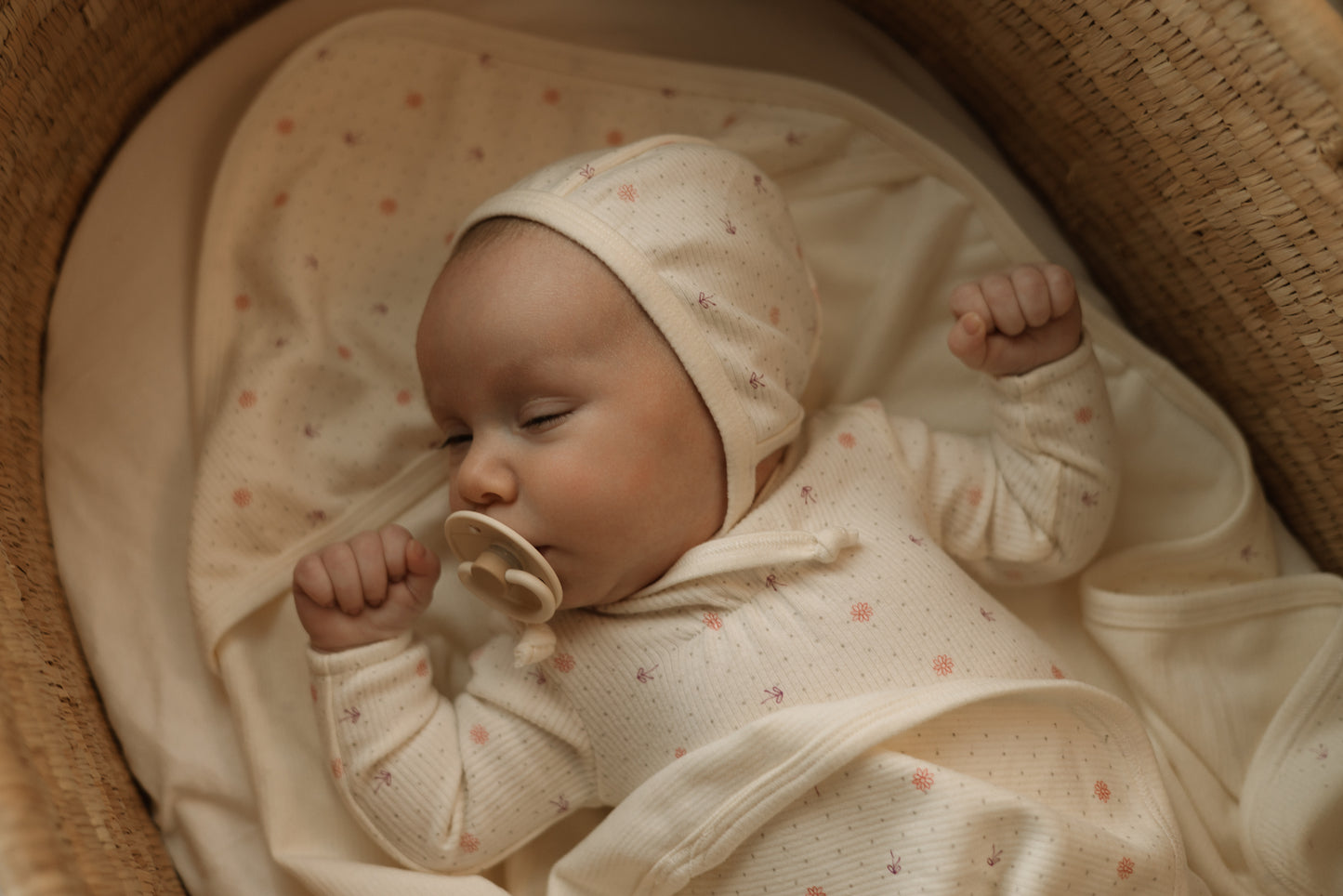 Ribbed - Bow - Layette Set