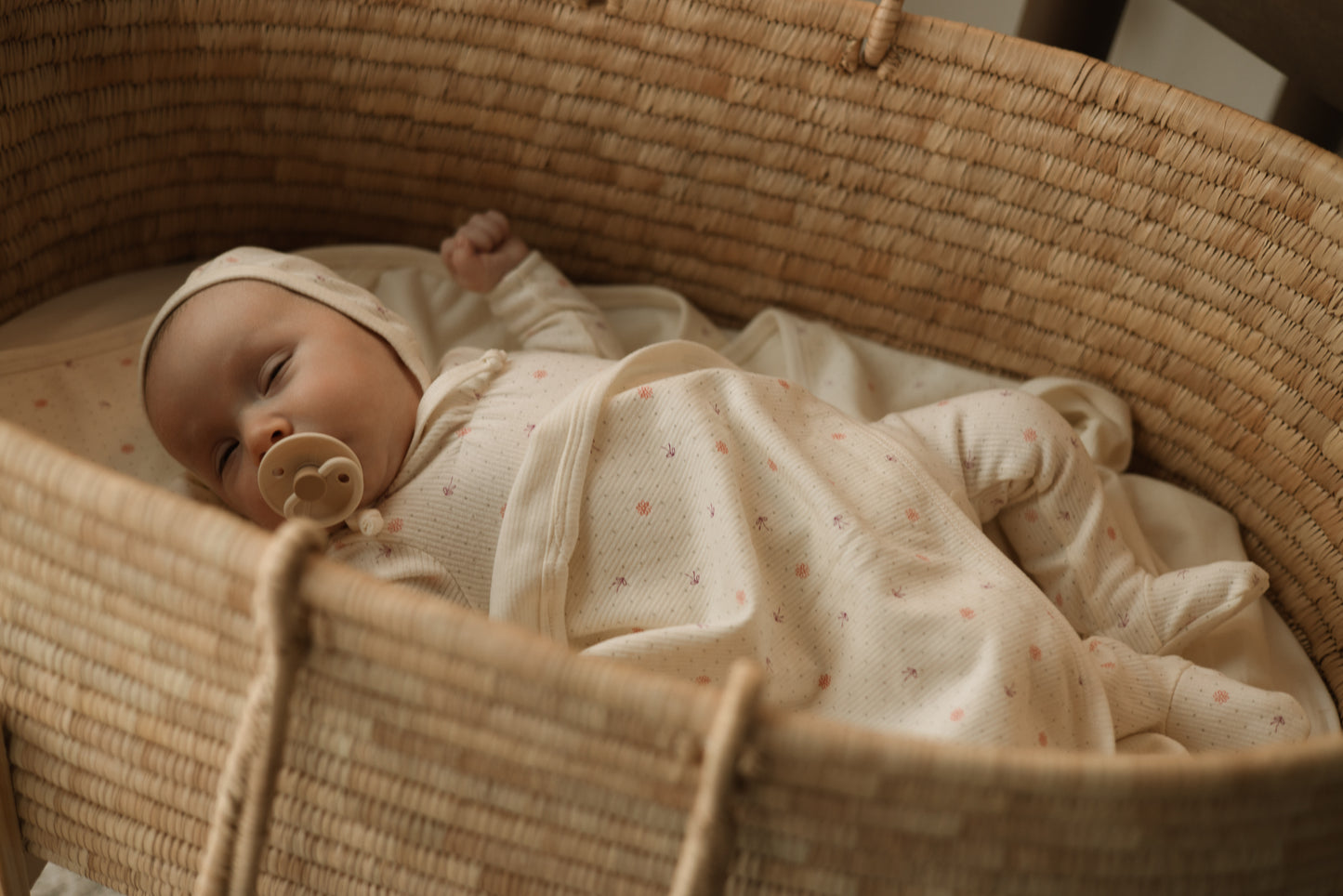 Ribbed - Bow - Layette Set