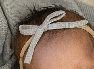 Knit Thin Bow Headband – Roselle