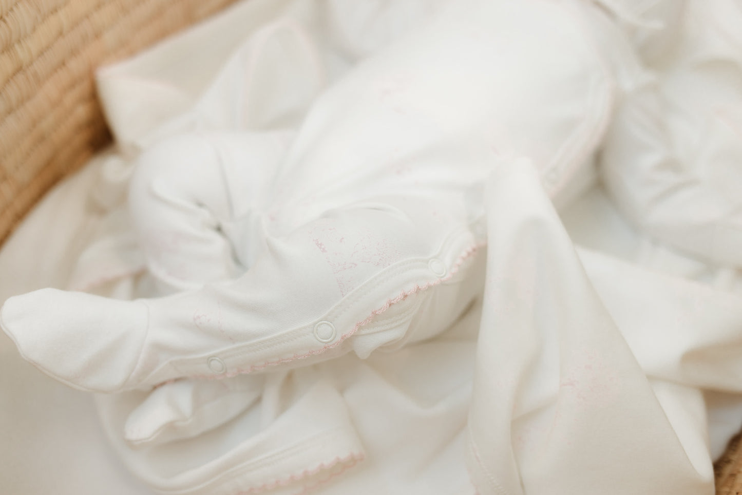 Toile All Print Blanket - Pink