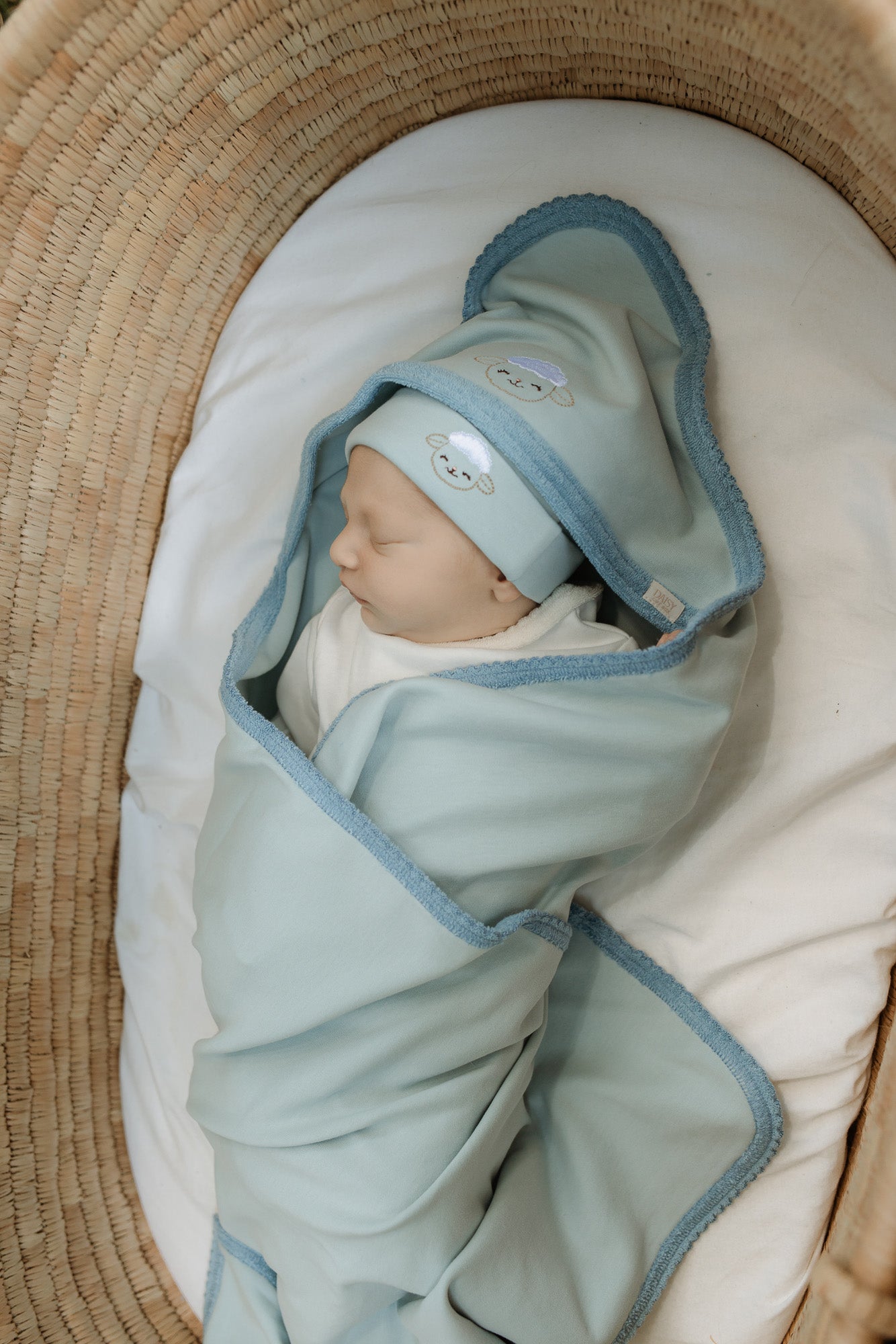 Single Embroidery Blue