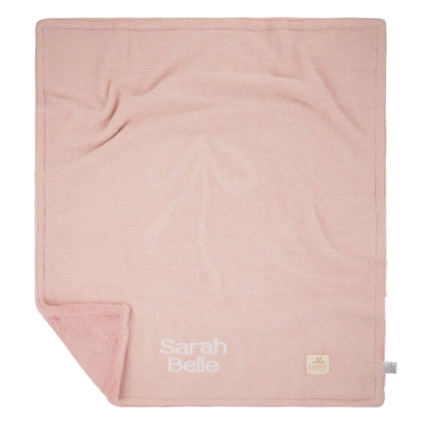 Luxury Knit Fur Blanket - Bow - Roselle