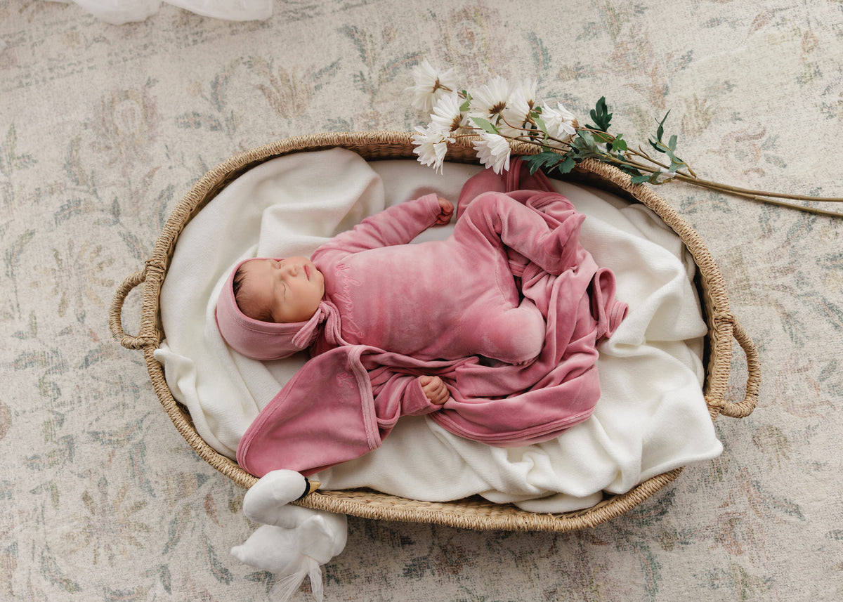 Darling Bow Blanket - Orchid