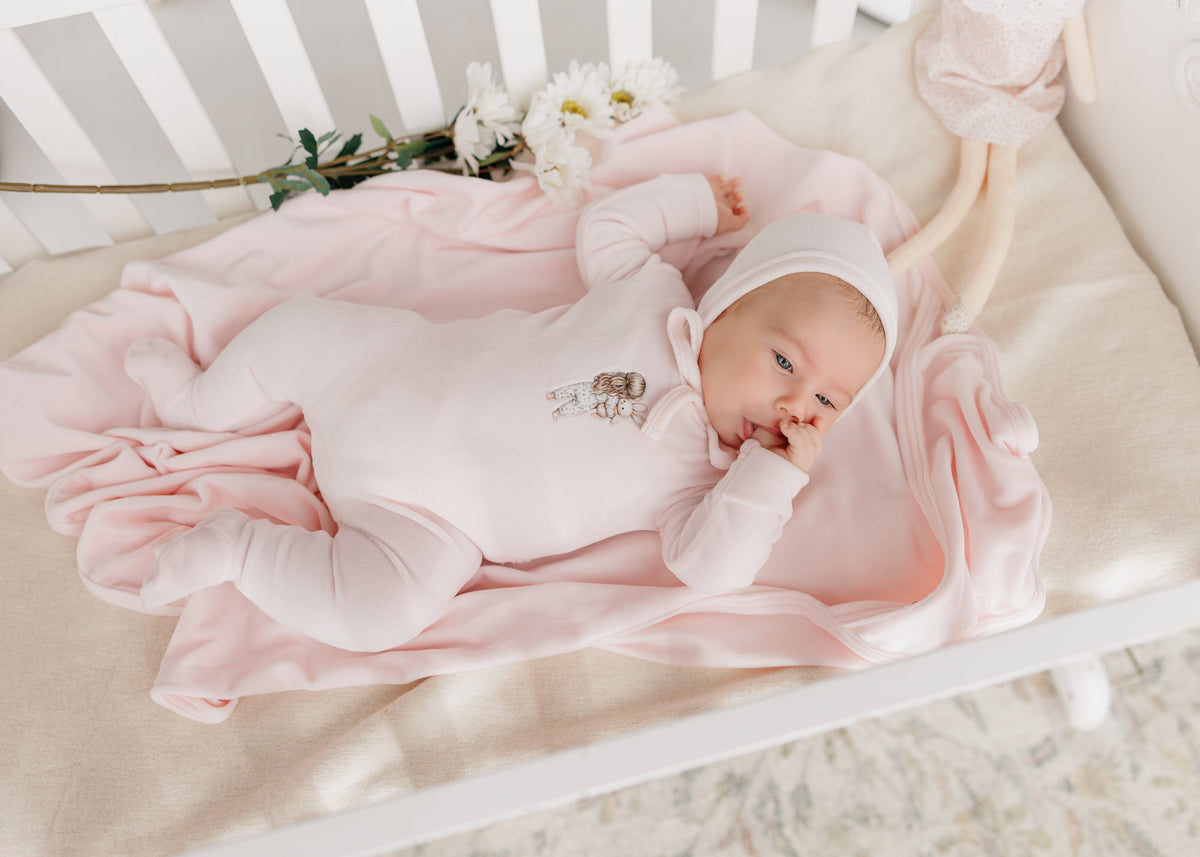 Doll Blanket - Soft Pink