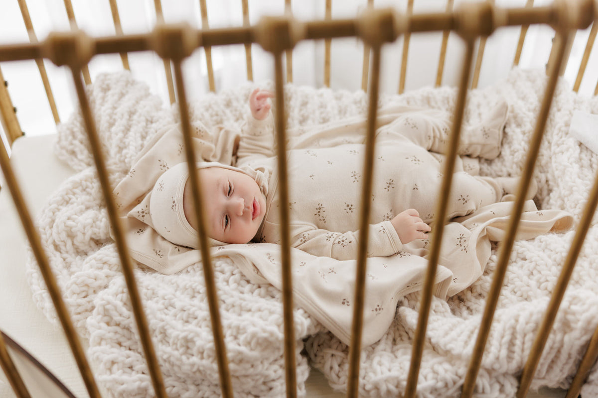 Winter Soft Floral Layette Set - Cocoa