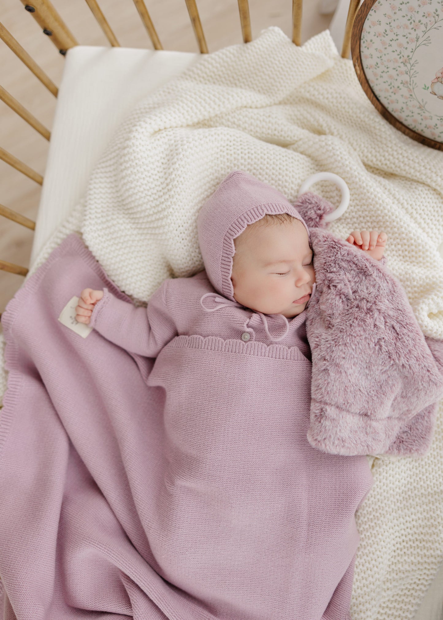 Polar Bear Lovey - Plum