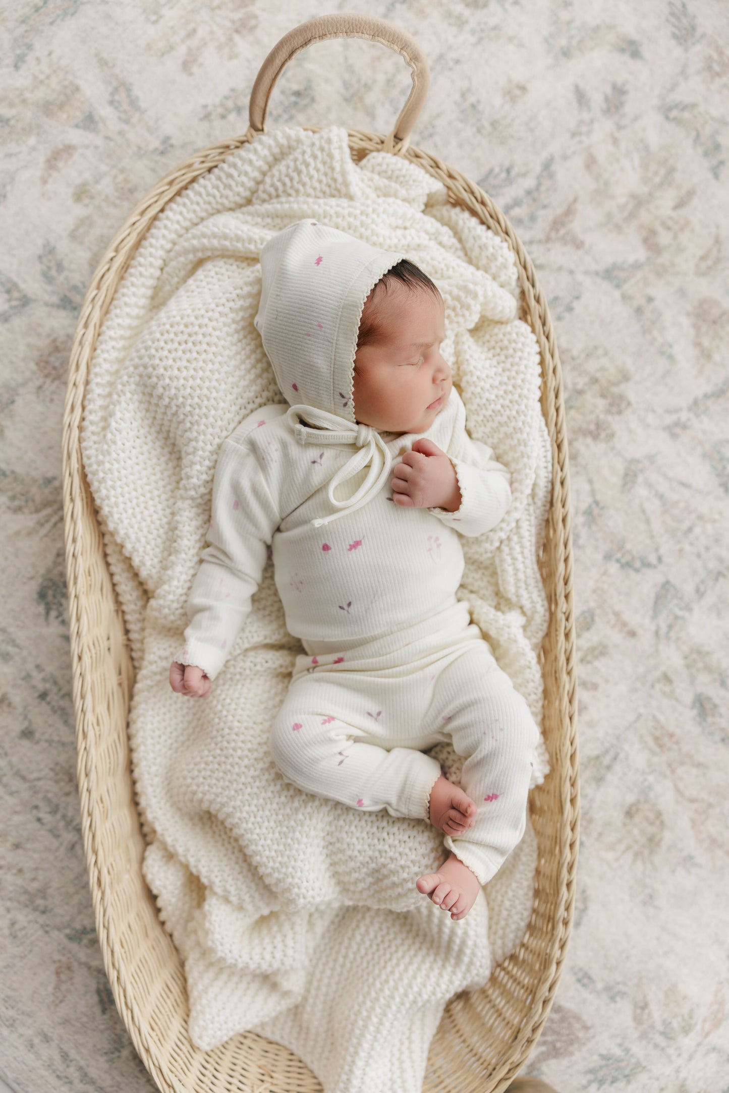 Ribbed Woodland Onesie & Leggings Set - Blush