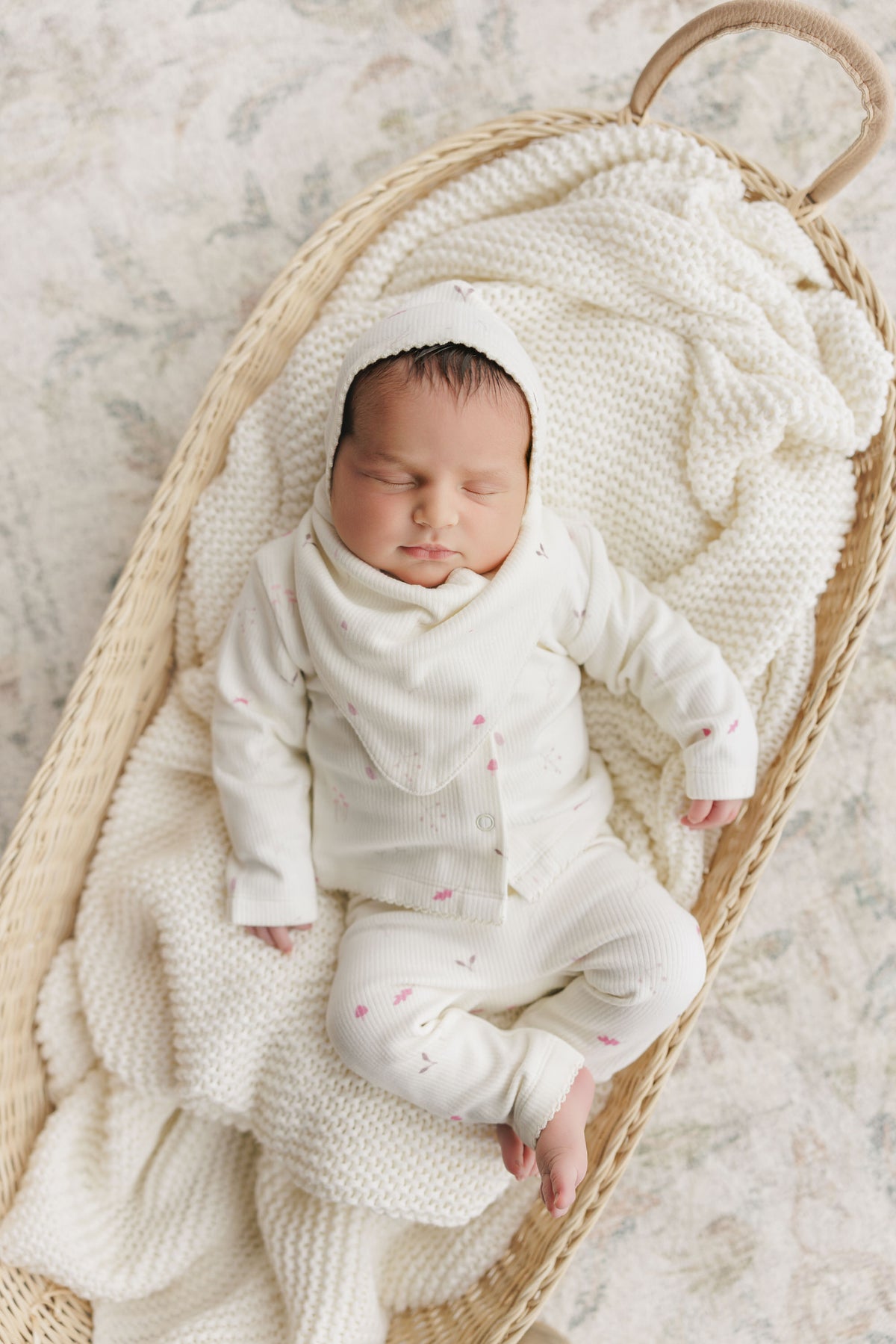Ribbed Woodland Bonnet - Blush