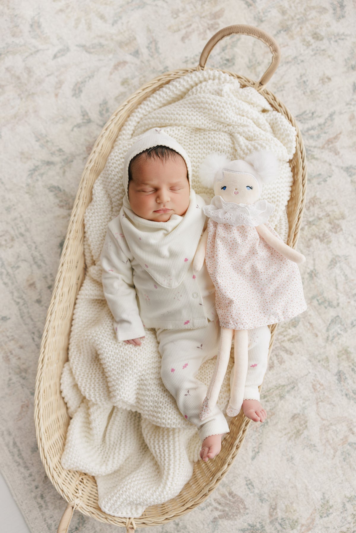 Ribbed Woodland Blanket - Blush