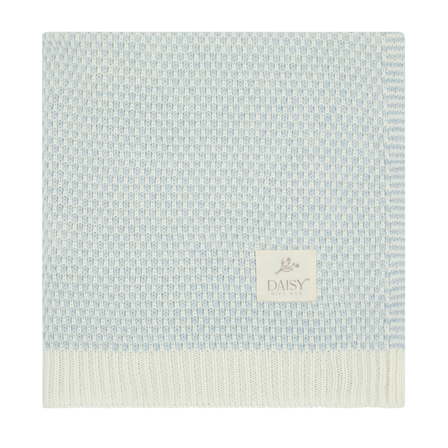 Petal Knit Blanket - Celeste