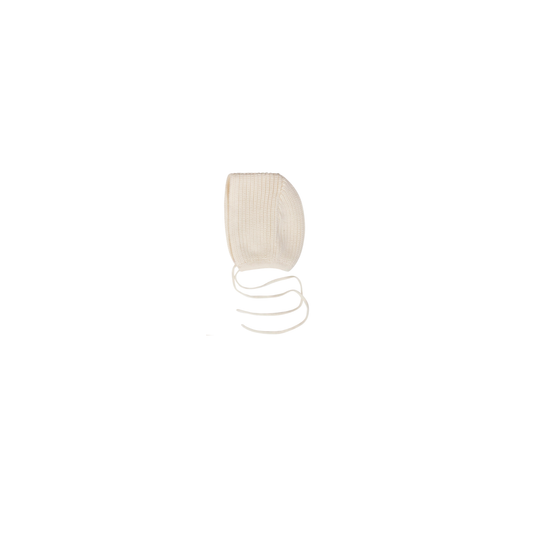 Adjustable Knit Bonnet – Cream