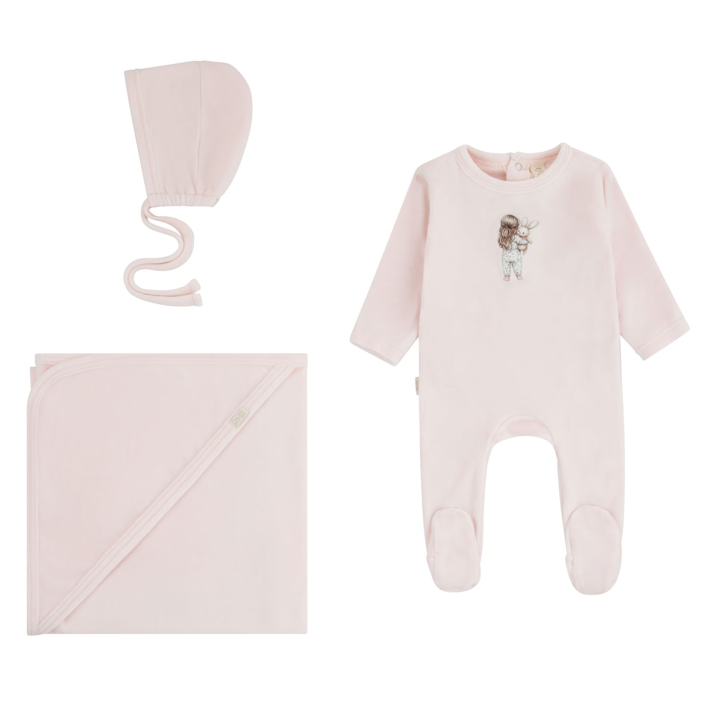 Doll Layette Set - Soft Pink