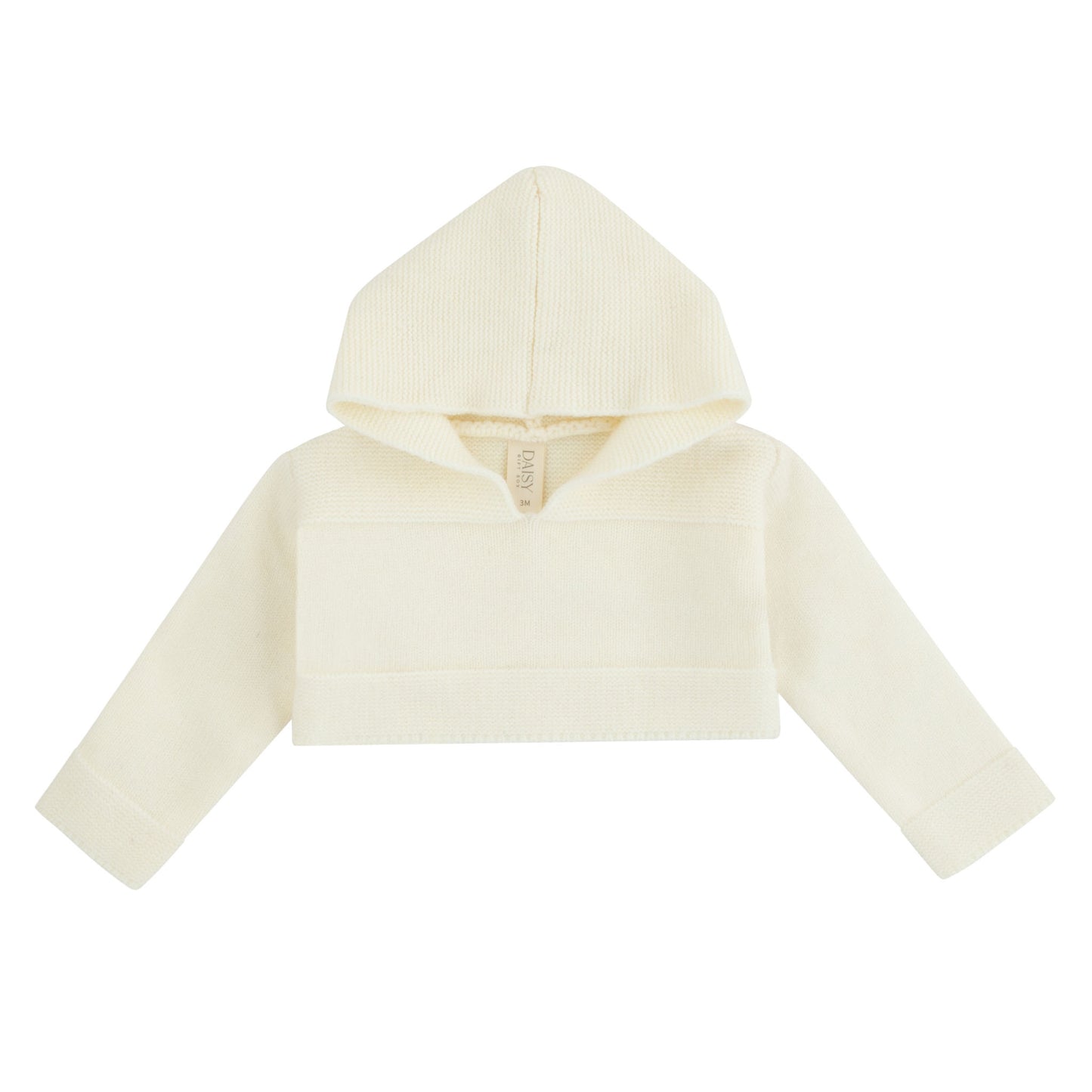 Knit Shrug with Hood - Cream