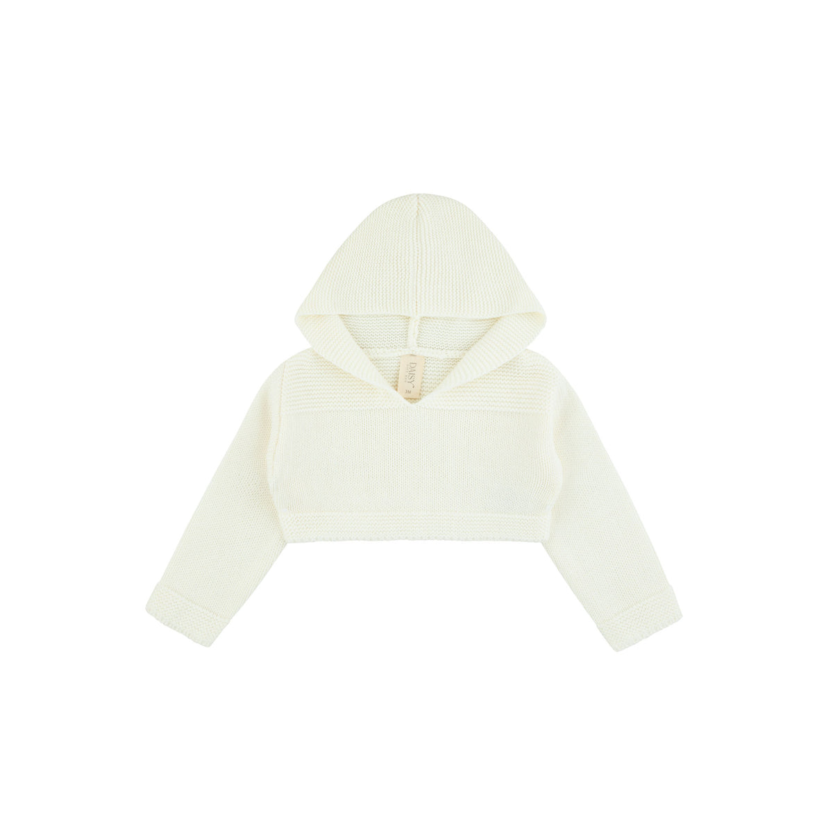 Knit Shrug with Hood - Cream