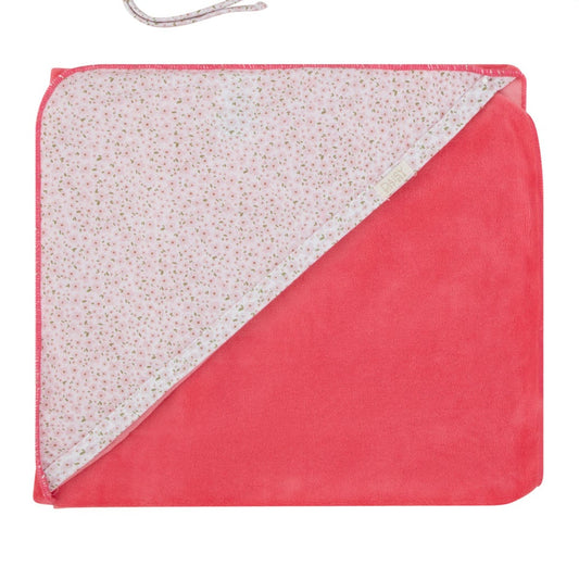 Floral Print Blanket - Hot Pink