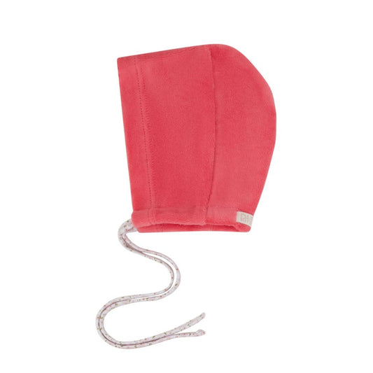 Floral Print Bonnet - Hot Pink