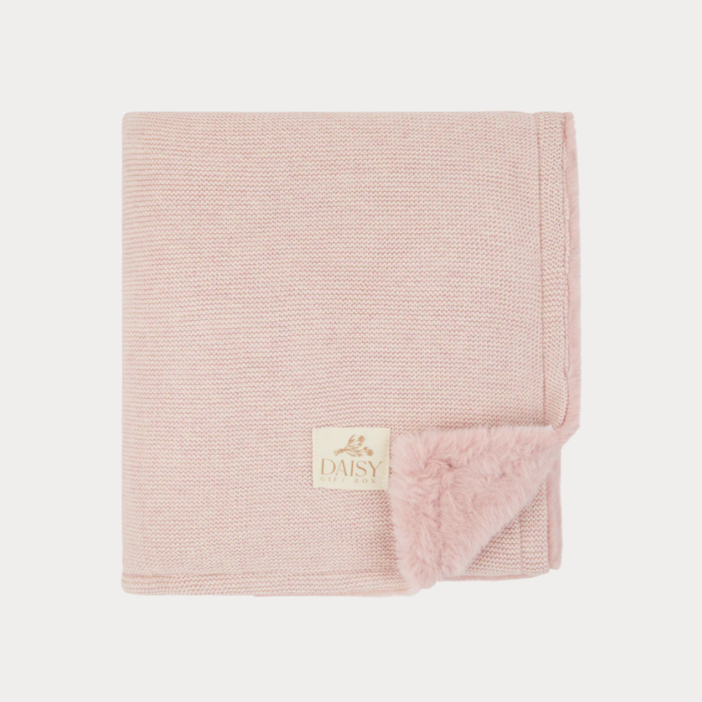 Luxury Knit Fur Blanket - Bow - Roselle