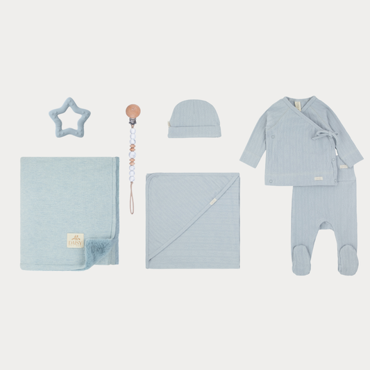 The Luxe Pointelle Gift Set - Baby Boy