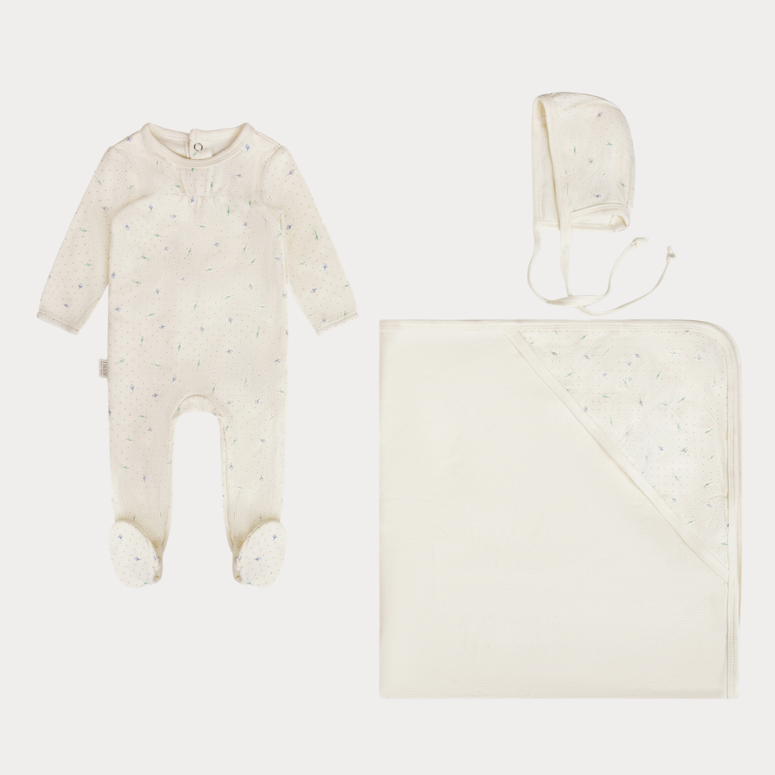 Ribbed - Leaf - Layette Set