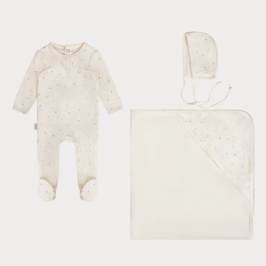Ribbed - Leaf - Layette Set