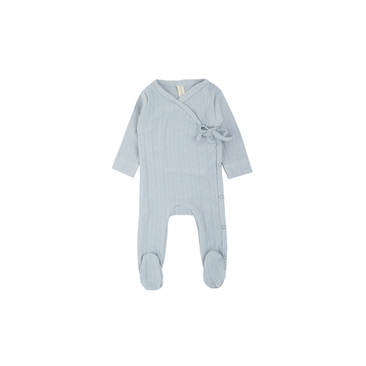 Pointelle - Blue - Footie