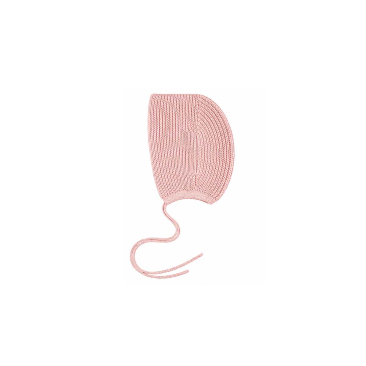 Rib Knit Bonnet - Rose