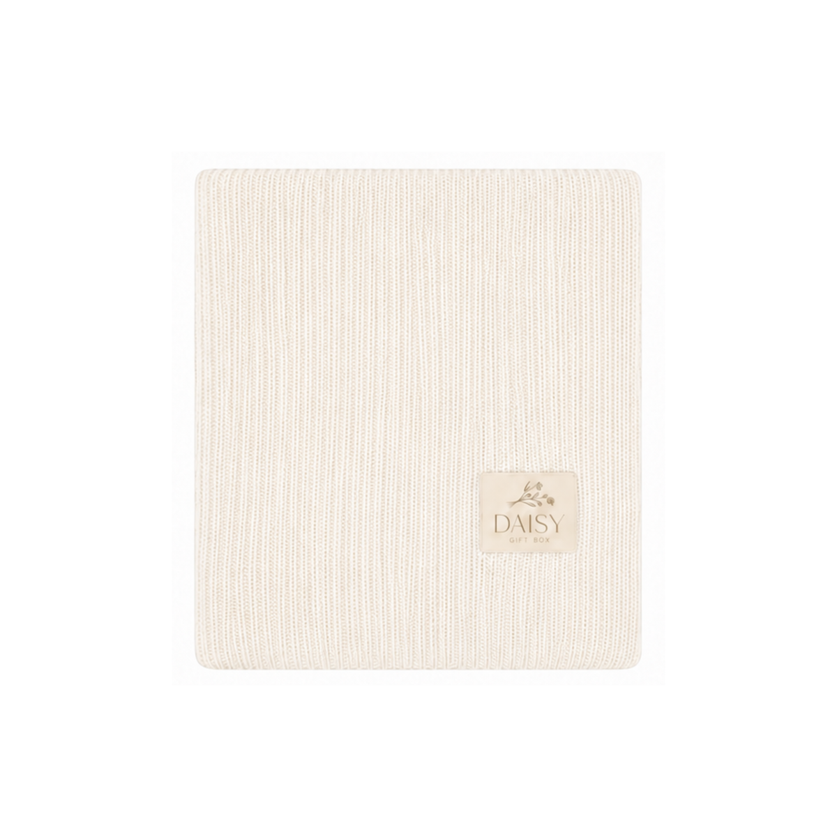 Embossed Knit Blanket - Cream