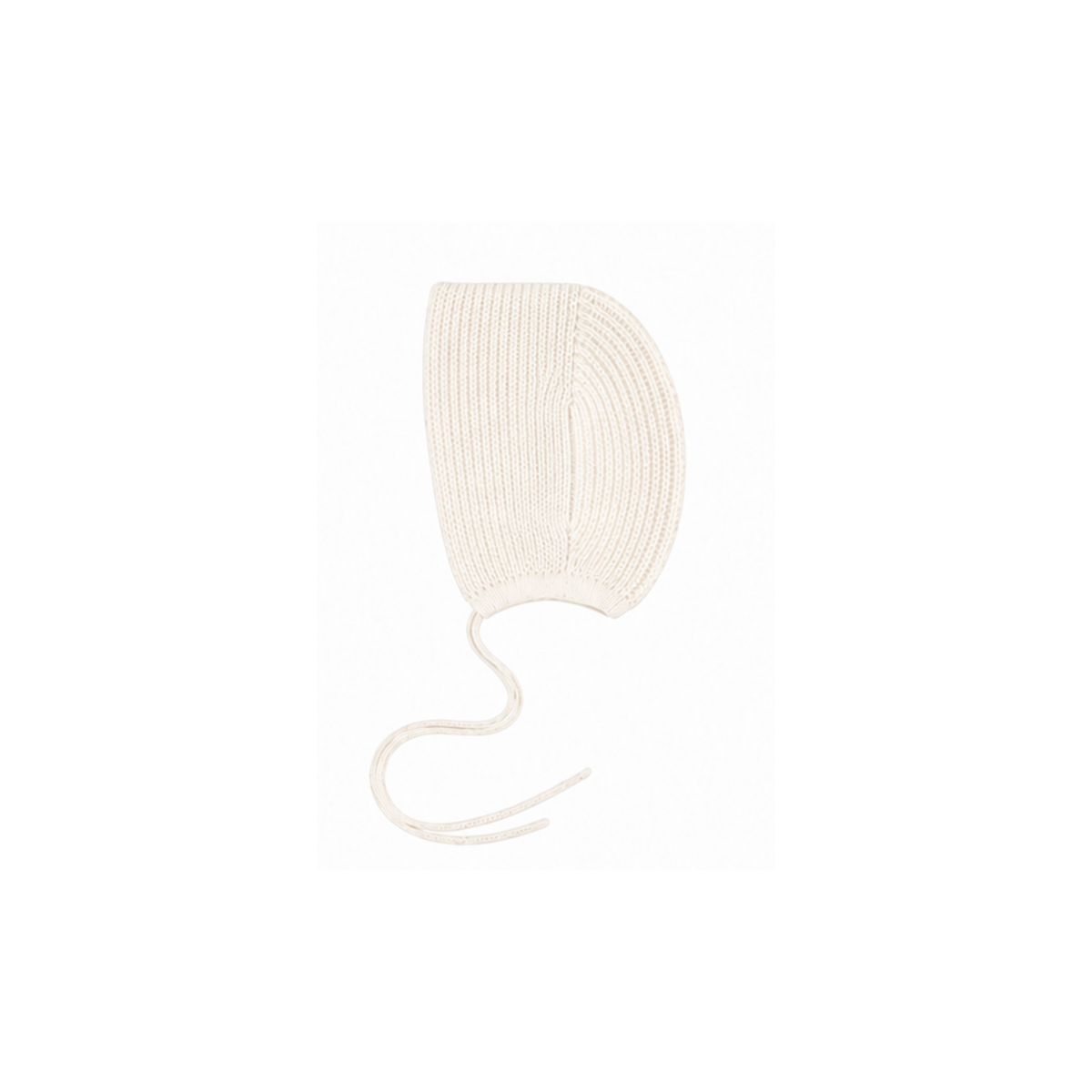 Embossed Knit Bonnet - Cream