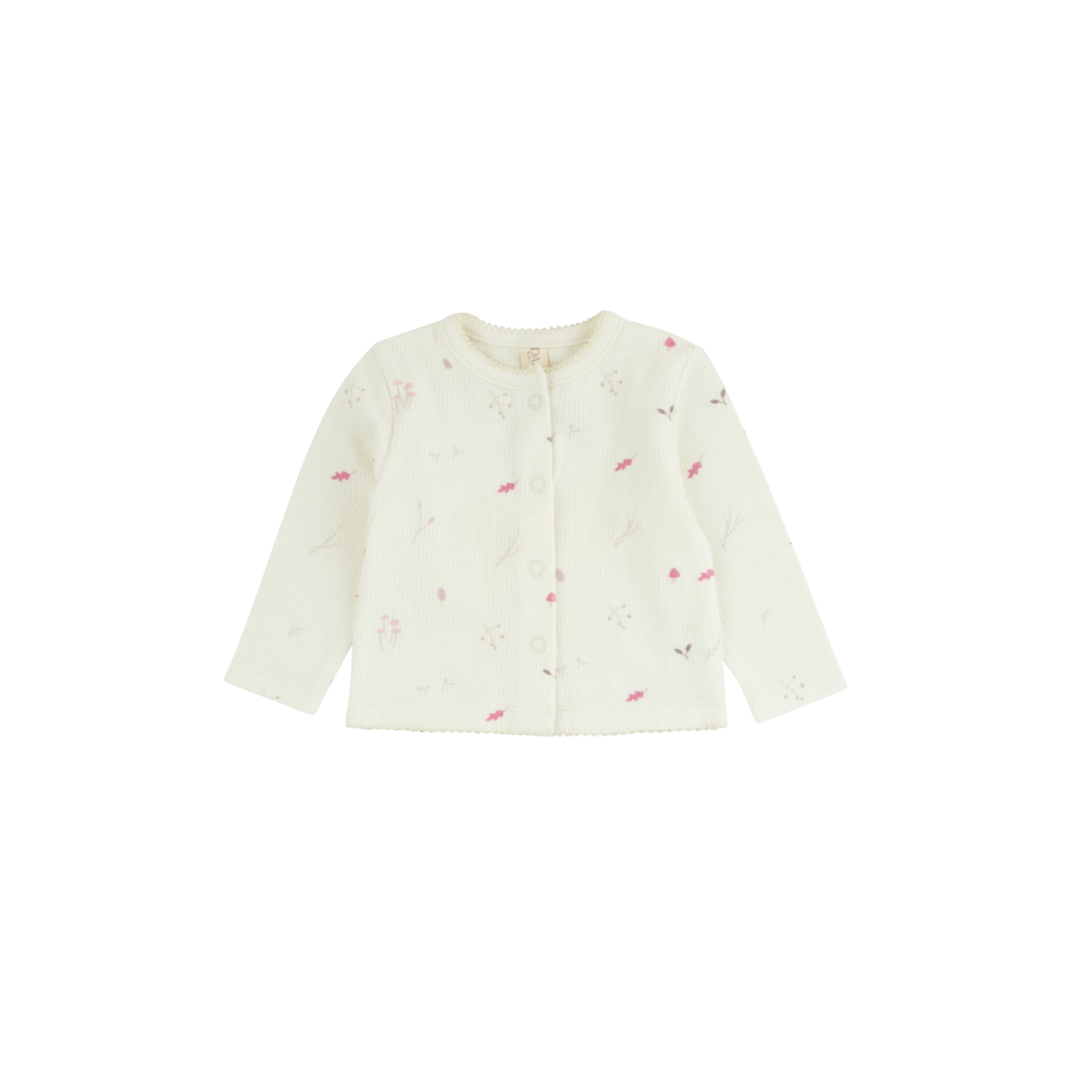 Ribbed Woodland Cardigan - Blush