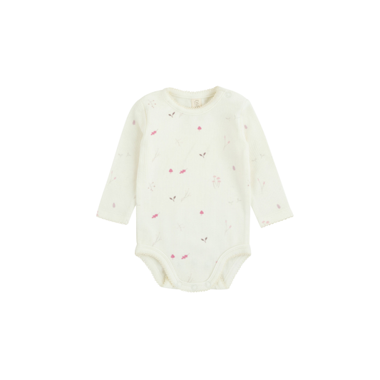 Ribbed Woodland Onesie - Blush