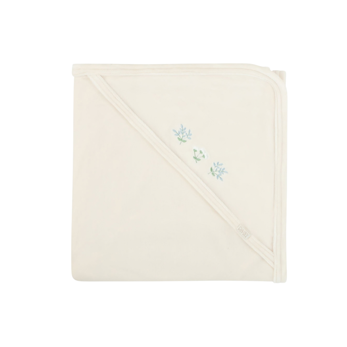 Detailed Velour Blanket - Cream