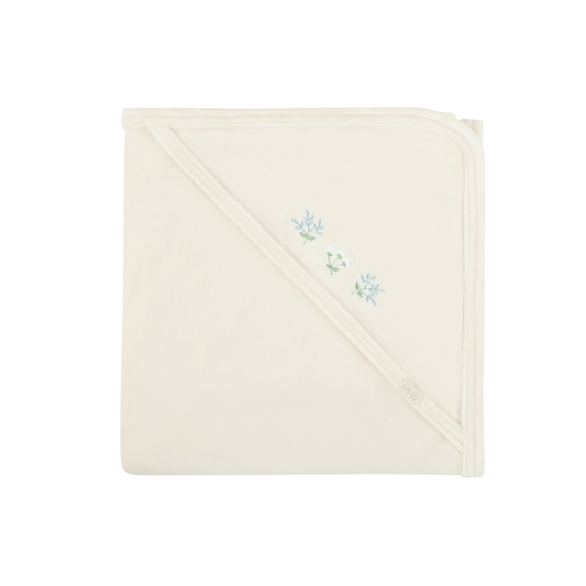 Detailed Velour Blanket - Cream