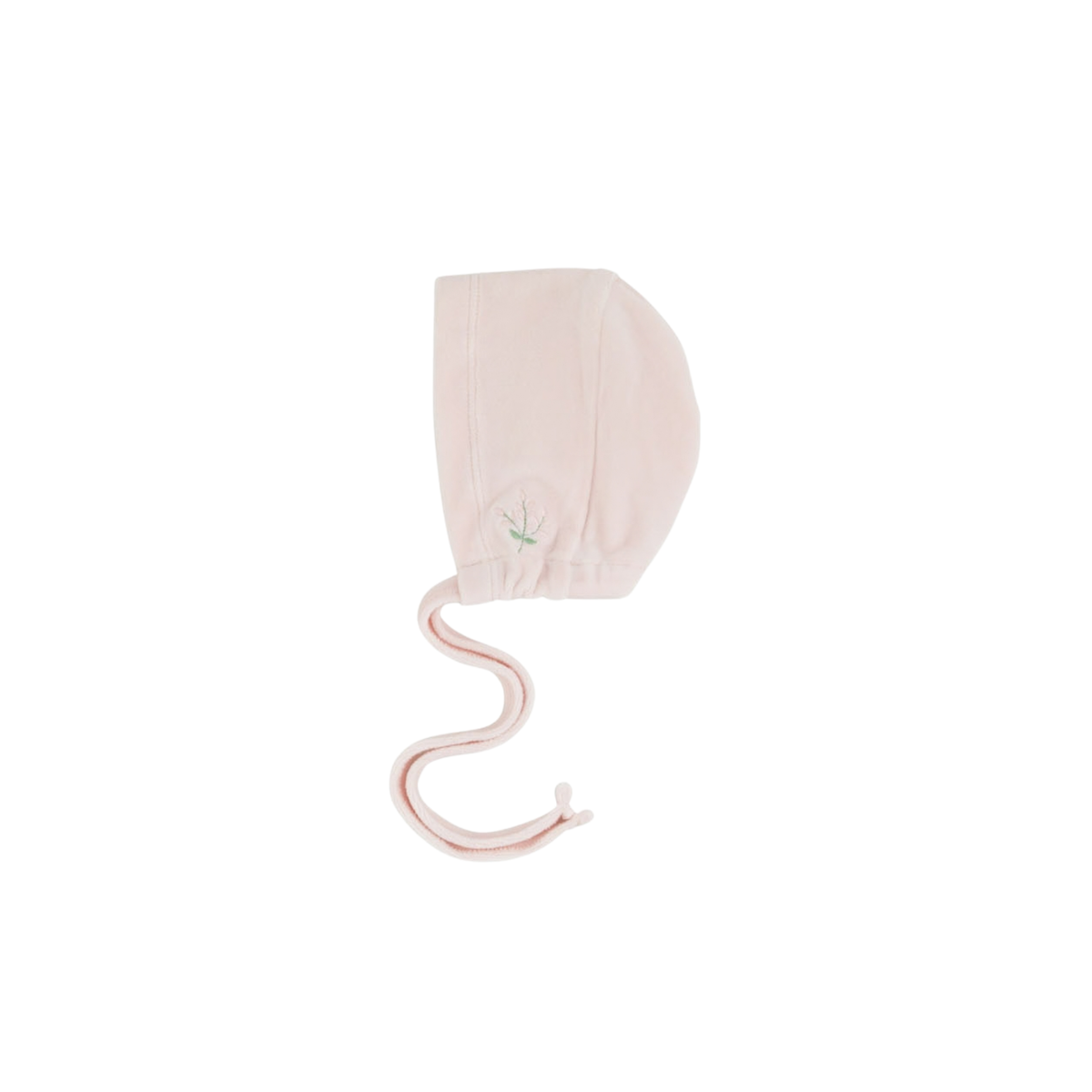 Detailed Velour Bonnet - Rose