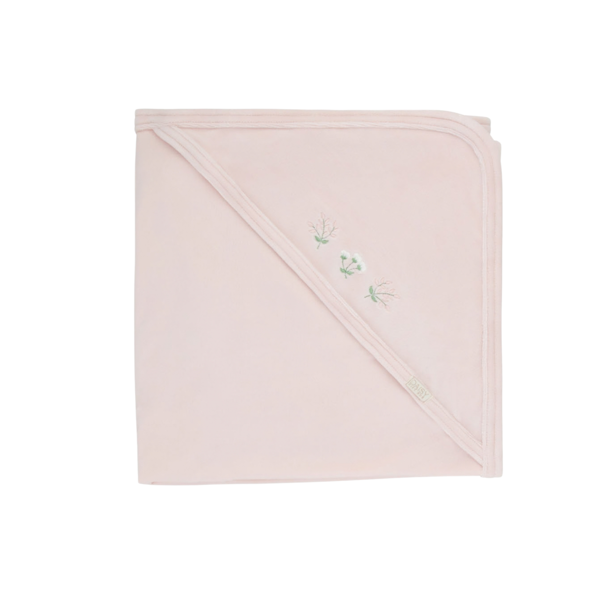 Detailed Velour Blanket - Rose