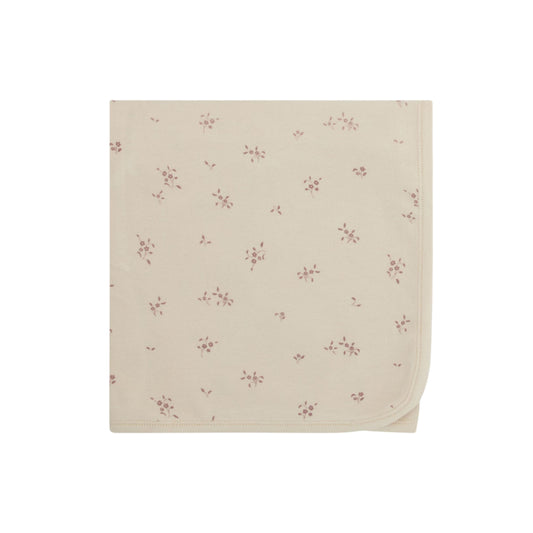 Winter Soft Floral Blanket - Berry
