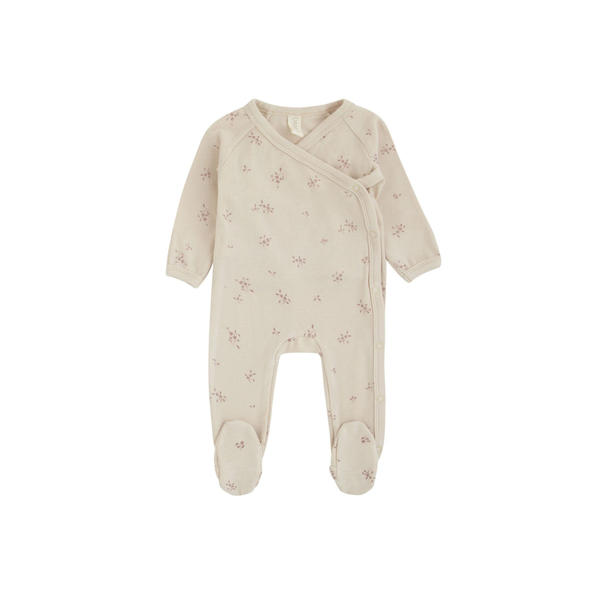 Winter Soft Floral Footie - Berry