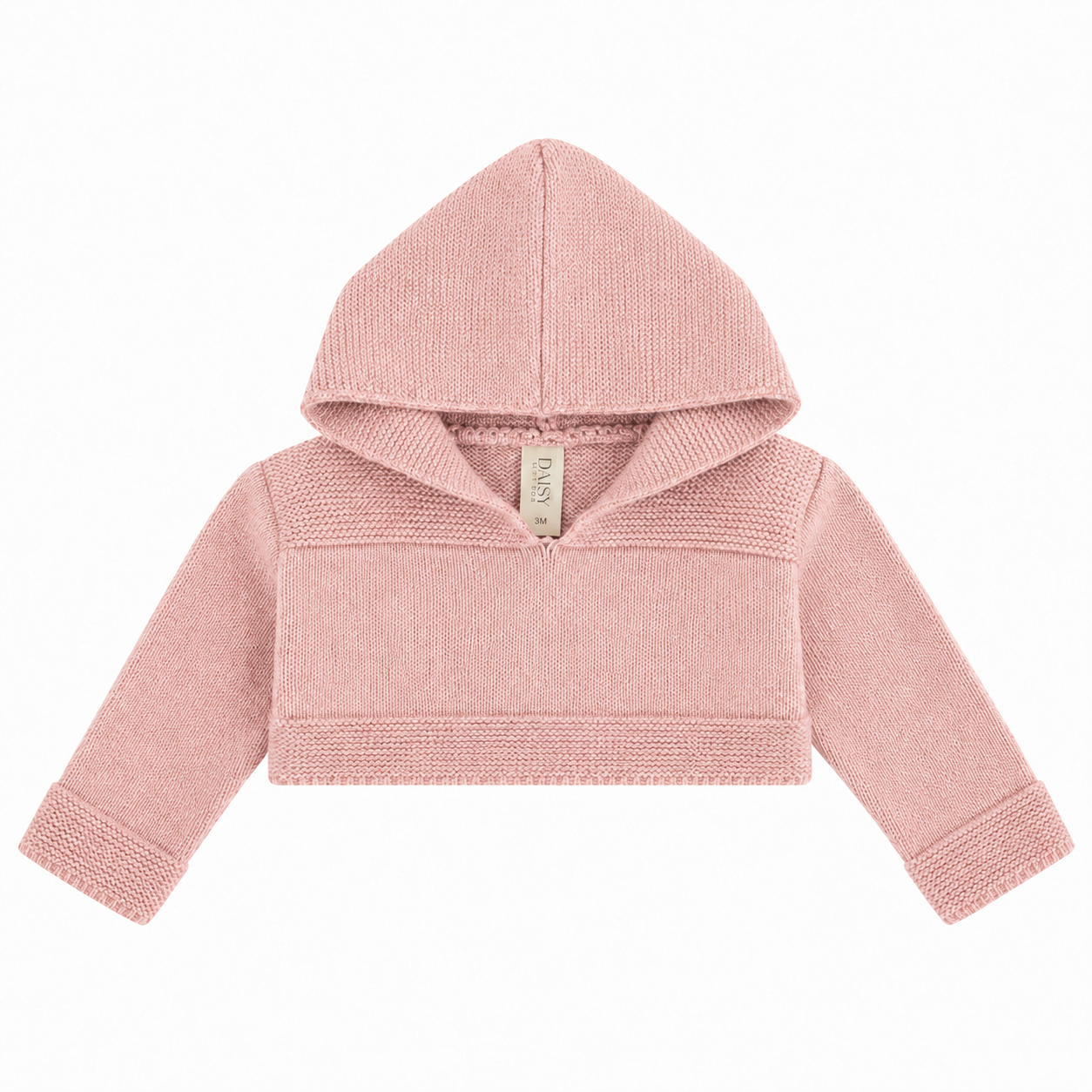 Knit Shrug with Hood - Rose