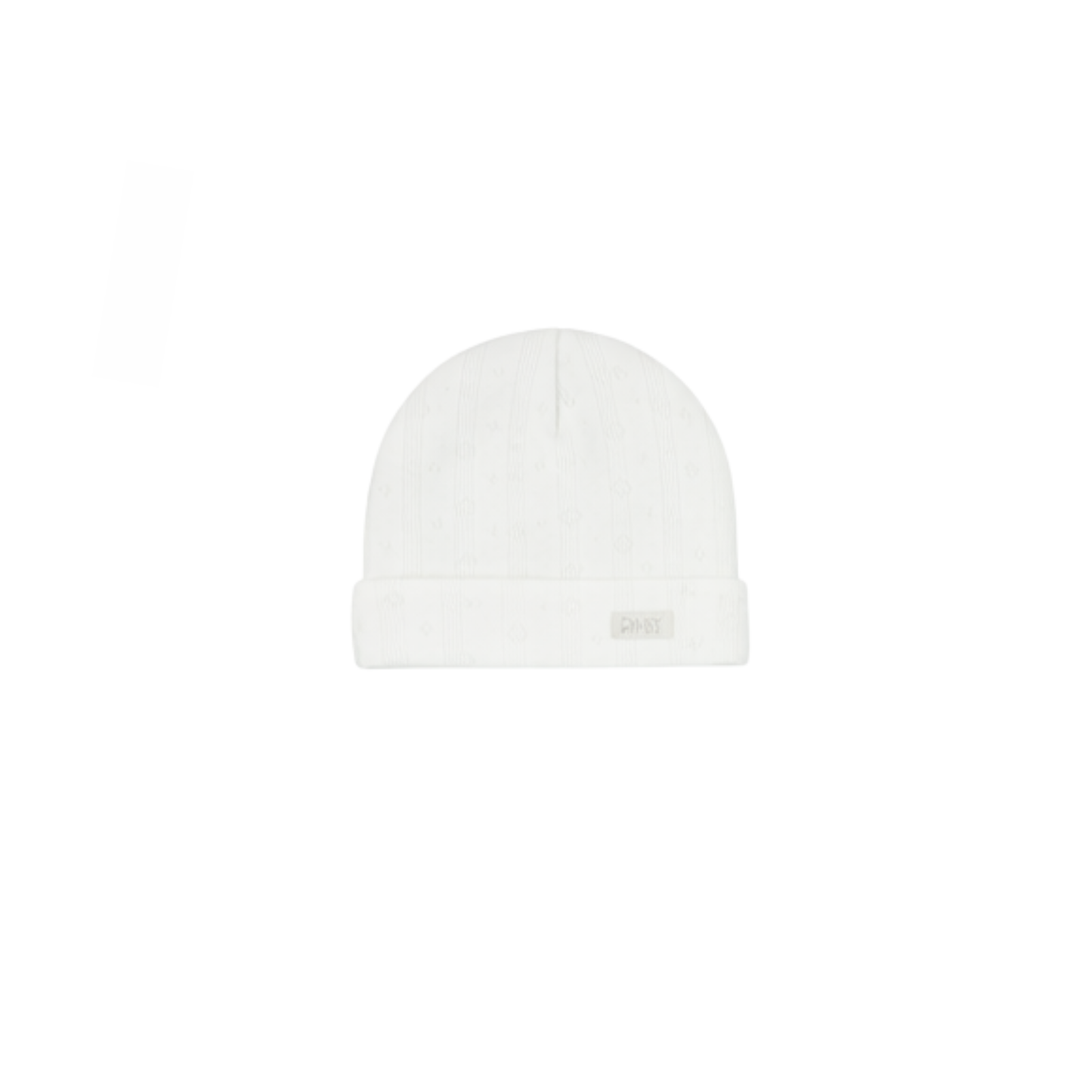 Pointelle Beanie - White